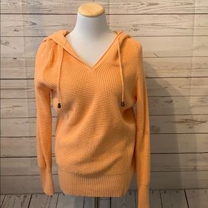Hooded Orange Sweater